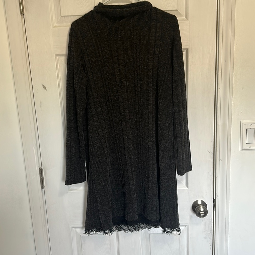 Charcoal, long sleeve, sweater, dress from Maurices size extra large